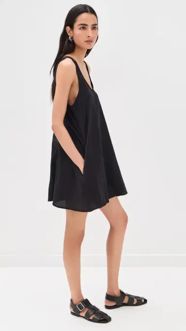 Leset Yoko Mini Tank Dress Black | Thumbnail 4 Leset Yoko Mini Tank Dress Black | Thumbnail 4