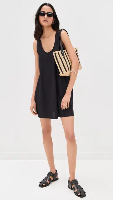 Leset Yoko Mini Tank Dress Black | Thumbnail 5 Leset Yoko Mini Tank Dress Black | Thumbnail 5