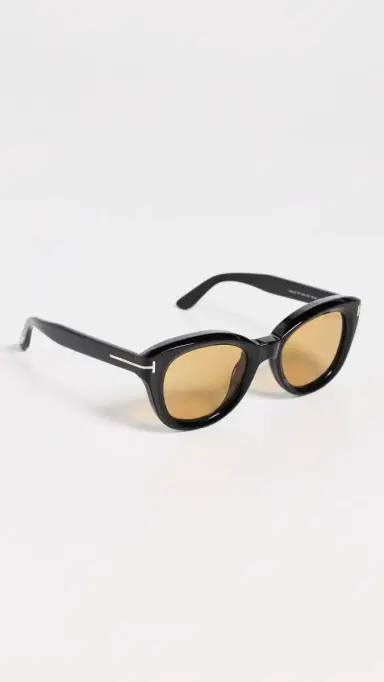 Tom Ford Nika-02 Sunglasses Shiny Black One Size | Thumbnail 4 Tom Ford Nika-02 Sunglasses Shiny Black One Size | Thumbnail 4