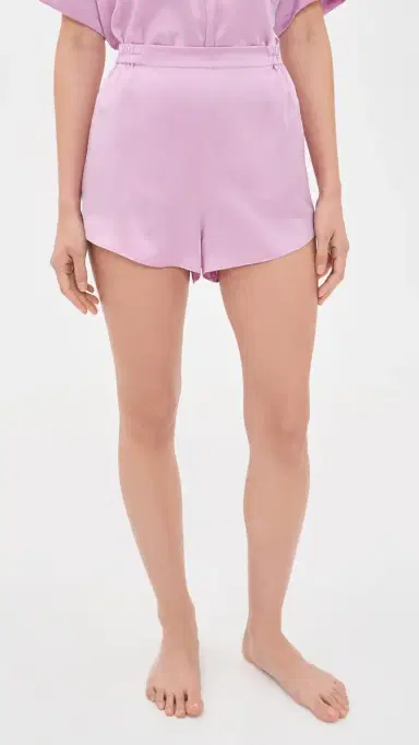 Lunya Washable ilk Tee and Shorts Pajama et Lilac Bloom | Thumbnail 5 Lunya Washable ilk Tee and Shorts Pajama et Lilac Bloom | Thumbnail 5