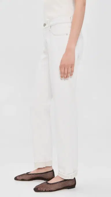 MOUSSY VINTAGE Slim Straight Jeans White | Thumbnail 4 MOUSSY VINTAGE Slim Straight Jeans White | Thumbnail 4
