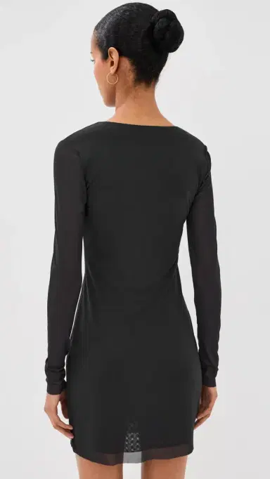 Staud Reve Coverup Mini Dress Black | Thumbnail 3 Staud Reve Coverup Mini Dress Black | Thumbnail 3