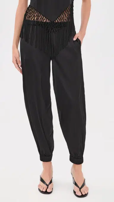 Alice + Olivia Declan Pull On Genie Pants Black | Thumbnail 2 Alice + Olivia Declan Pull On Genie Pants Black | Thumbnail 2