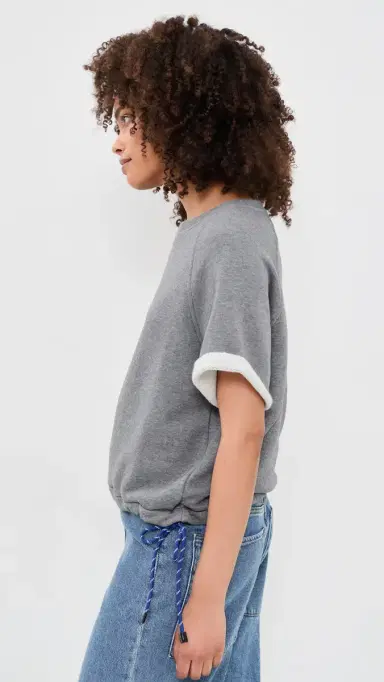rag & bone Vintage Terry Tee Heather | Thumbnail 4 rag & bone Vintage Terry Tee Heather | Thumbnail 4