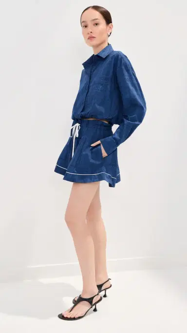 LE BOP adeline Mini Skirt Denim/Navy | Thumbnail 4 LE BOP adeline Mini Skirt Denim/Navy | Thumbnail 4