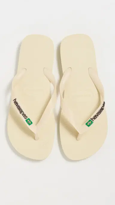 Havaianas Brazil Logo Flip Flops Buttercream 6 | Thumbnail 2 Havaianas Brazil Logo Flip Flops Buttercream 6 | Thumbnail 2