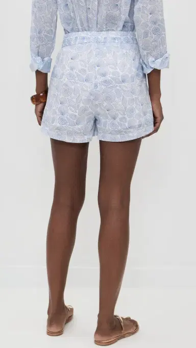 Marea Ava eashell Coverup Shorts Blue eashell | Thumbnail 3 Marea Ava eashell Coverup Shorts Blue eashell | Thumbnail 3