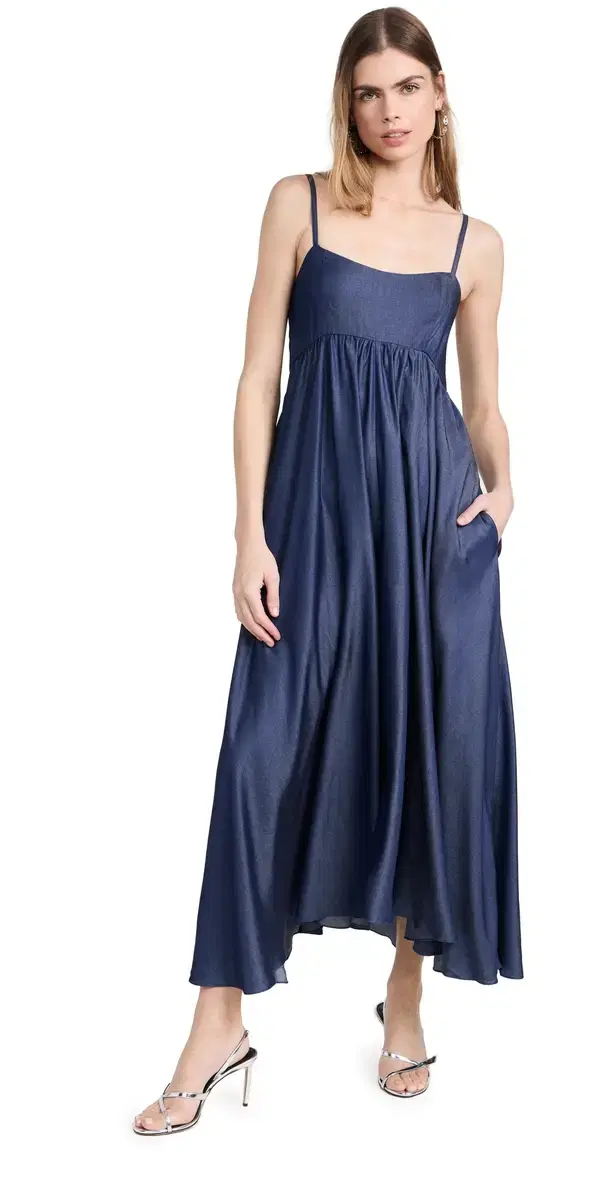 Rachel Midi Dress Dark Denim Rachel Midi Dress Dark Denim