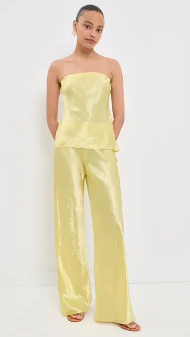 CAMI NYC Bristol Crinkle Pants Buttercup | Thumbnail 5 CAMI NYC Bristol Crinkle Pants Buttercup | Thumbnail 5
