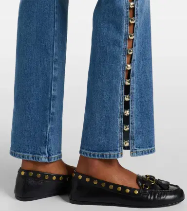 Simkhai Amelia studded straight jeans | Thumbnail 5 Simkhai Amelia studded straight jeans | Thumbnail 5