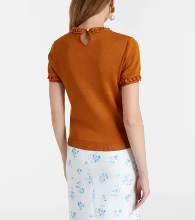 SHUSHU/TONG Lace-trimmed linen top | Thumbnail 5 SHUSHU/TONG Lace-trimmed linen top | Thumbnail 5