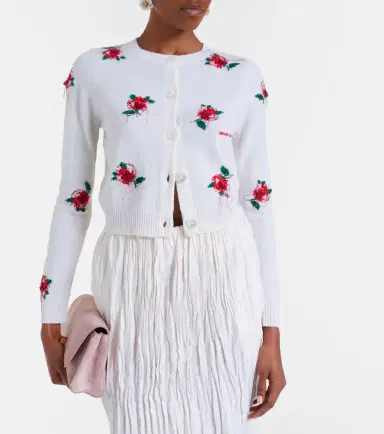 SHUSHU/TONG Floral wool cardigan | Thumbnail 6 SHUSHU/TONG Floral wool cardigan | Thumbnail 6