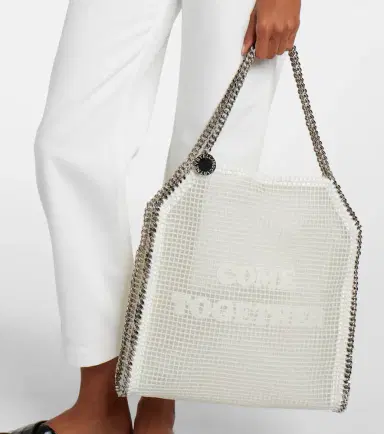 Stella McCartney Falabella Medium mesh tote bag | Thumbnail 5 Stella McCartney Falabella Medium mesh tote bag | Thumbnail 5