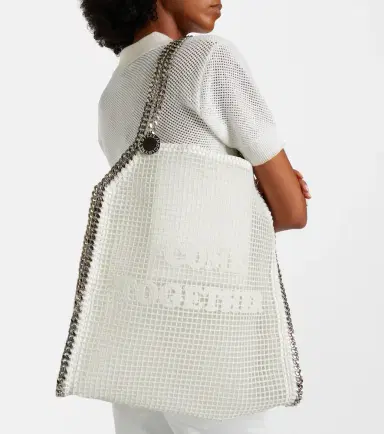 Stella McCartney Falabella Medium mesh tote bag | Thumbnail 6 Stella McCartney Falabella Medium mesh tote bag | Thumbnail 6