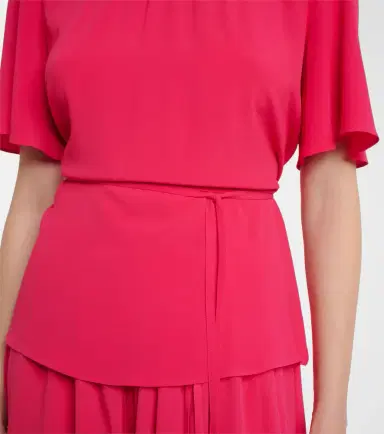 Joseph Libby belted crêpe blouse | Thumbnail 4 Joseph Libby belted crêpe blouse | Thumbnail 4