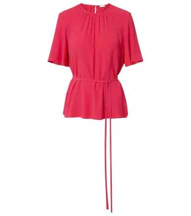 Joseph Libby belted crêpe blouse | Thumbnail 1 Joseph Libby belted crêpe blouse | Thumbnail 1