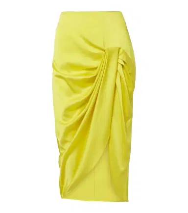 Stella McCartney Draped satin pencil skirt | Thumbnail 1 Stella McCartney Draped satin pencil skirt | Thumbnail 1