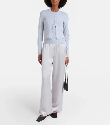 Leset Barb satin wide-leg pants | Thumbnail 5 Leset Barb satin wide-leg pants | Thumbnail 5