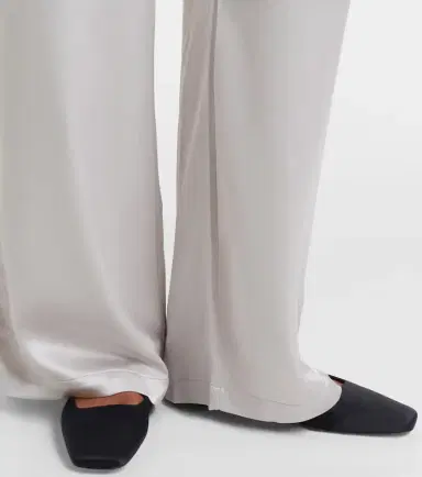 Leset Barb satin wide-leg pants | Thumbnail 6 Leset Barb satin wide-leg pants | Thumbnail 6
