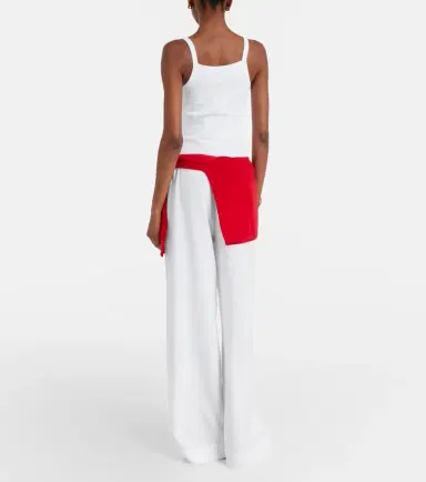 LESET Arielle crêpe wide-leg pants | Thumbnail 3 LESET Arielle crêpe wide-leg pants | Thumbnail 3
