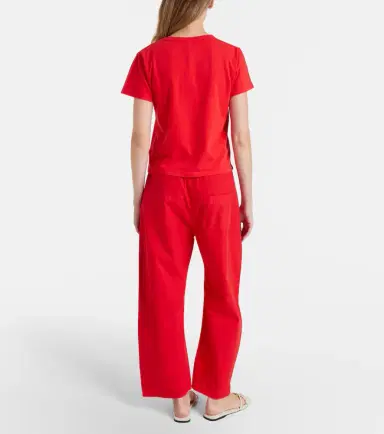 Leset Kyoto cropped cotton wide-leg pants | Thumbnail 4 Leset Kyoto cropped cotton wide-leg pants | Thumbnail 4