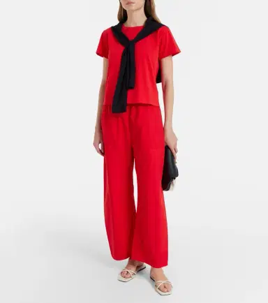 Leset Kyoto cropped cotton wide-leg pants | Thumbnail 6 Leset Kyoto cropped cotton wide-leg pants | Thumbnail 6