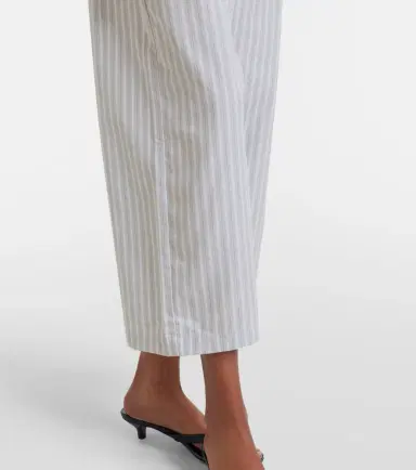 Leset Yoshi striped cotton-blend wide-leg pants | Thumbnail 6 Leset Yoshi striped cotton-blend wide-leg pants | Thumbnail 6