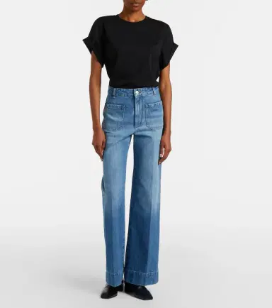 Victoria Beckham Alina faded wide-leg jeans | Thumbnail 5 Victoria Beckham Alina faded wide-leg jeans | Thumbnail 5