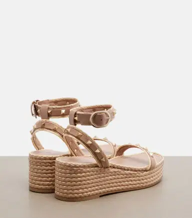 Valentino Garavani Rockstud leather platform sandals | Thumbnail 4 Valentino Garavani Rockstud leather platform sandals | Thumbnail 4