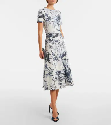Oscar de la Renta Printed cocktail dress | Thumbnail 2 Oscar de la Renta Printed cocktail dress | Thumbnail 2