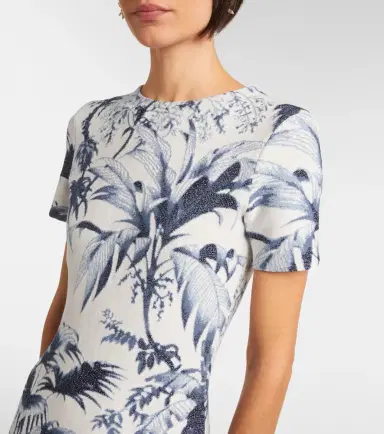 Oscar de la Renta Printed cocktail dress | Thumbnail 4 Oscar de la Renta Printed cocktail dress | Thumbnail 4