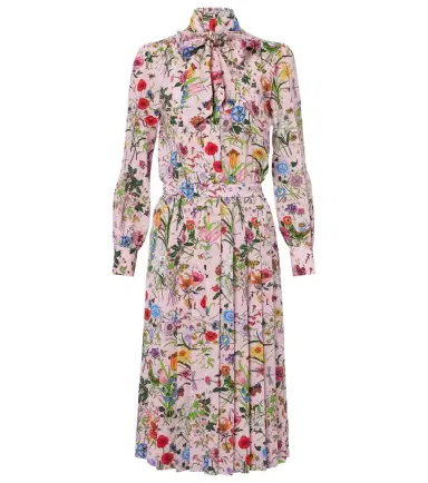 Gucci Flora silk shirt dress | Thumbnail 1 Gucci Flora silk shirt dress | Thumbnail 1