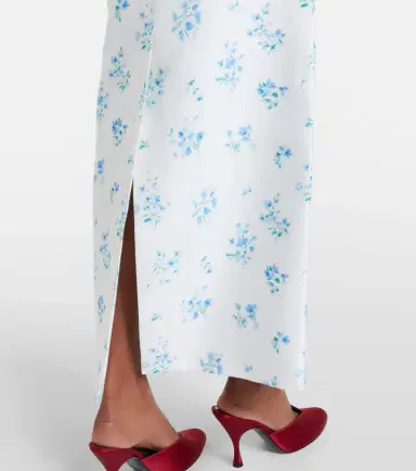 SHUSHU/TONG Floral cotton and silk slip skirt | Thumbnail 2 SHUSHU/TONG Floral cotton and silk slip skirt | Thumbnail 2