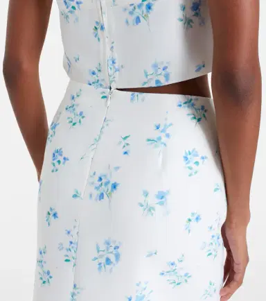 SHUSHU/TONG Floral cotton and silk slip skirt | Thumbnail 5 SHUSHU/TONG Floral cotton and silk slip skirt | Thumbnail 5