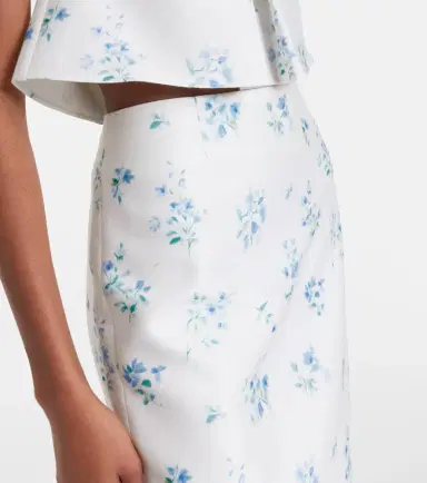 SHUSHU/TONG Floral cotton and silk slip skirt | Thumbnail 6 SHUSHU/TONG Floral cotton and silk slip skirt | Thumbnail 6