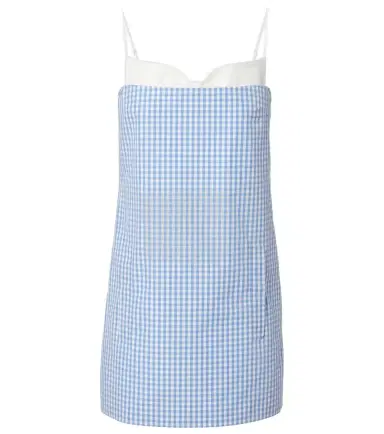 SHUSHU/TONG Gingham cotton minidress | Thumbnail 1 SHUSHU/TONG Gingham cotton minidress | Thumbnail 1