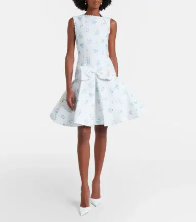 SHUSHU/TONG Floral cotton and silk minidress | Thumbnail 2 SHUSHU/TONG Floral cotton and silk minidress | Thumbnail 2