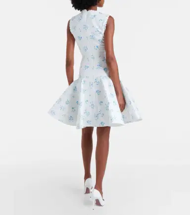 SHUSHU/TONG Floral cotton and silk minidress | Thumbnail 3 SHUSHU/TONG Floral cotton and silk minidress | Thumbnail 3