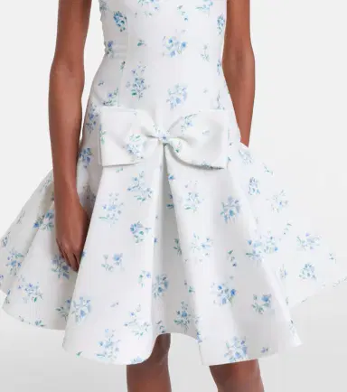 SHUSHU/TONG Floral cotton and silk minidress | Thumbnail 4 SHUSHU/TONG Floral cotton and silk minidress | Thumbnail 4