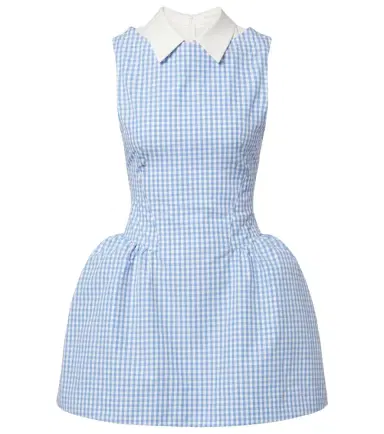 SHUSHU/TONG Gingham cotton minidress | Thumbnail 1 SHUSHU/TONG Gingham cotton minidress | Thumbnail 1