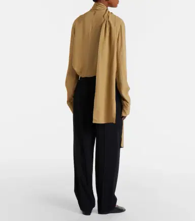 TOTEME Pleated cotton wide-leg pants | Thumbnail 5 TOTEME Pleated cotton wide-leg pants | Thumbnail 5