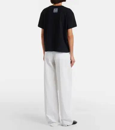 TOTEME Pleated cotton wide-leg pants | Thumbnail 2 TOTEME Pleated cotton wide-leg pants | Thumbnail 2