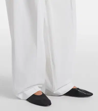 TOTEME Pleated cotton wide-leg pants | Thumbnail 6 TOTEME Pleated cotton wide-leg pants | Thumbnail 6