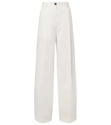 TOTEME Pleated cotton wide-leg pants | Thumbnail 1 TOTEME Pleated cotton wide-leg pants | Thumbnail 1