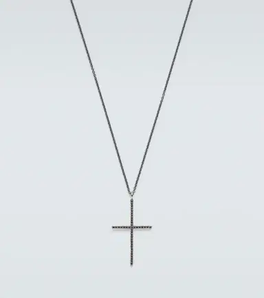 Ileana Makri Classic 18kt white gold and steel necklace with diamonds | Thumbnail 3 Ileana Makri Classic 18kt white gold and steel necklace with diamonds | Thumbnail 3