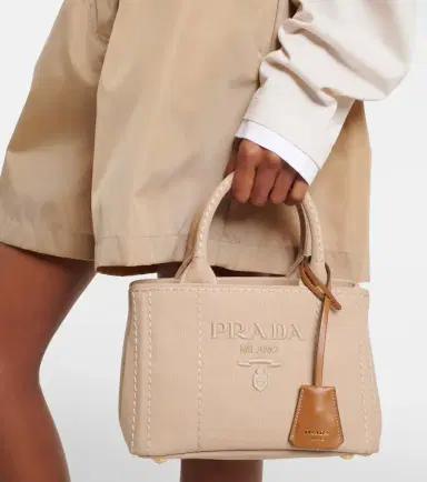 Prada Jardinière Mini canvas top-handle bag | Thumbnail 5 Prada Jardinière Mini canvas top-handle bag | Thumbnail 5