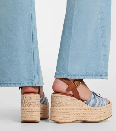 Chloé Chloé Isla striped canvas espadrille wedges | Thumbnail 6 Chloé Chloé Isla striped canvas espadrille wedges | Thumbnail 6