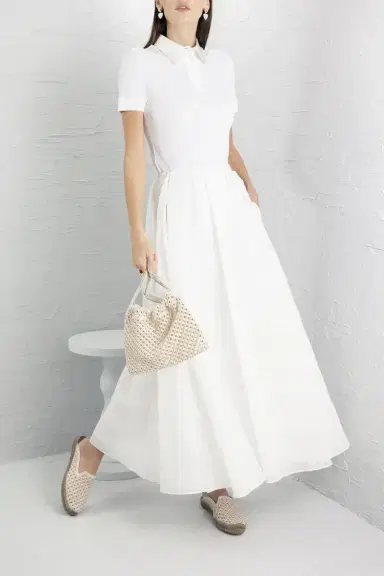 Brunello Cucinelli Broderie Anglaise Maxi Skirt | Thumbnail 2 Brunello Cucinelli Broderie Anglaise Maxi Skirt | Thumbnail 2