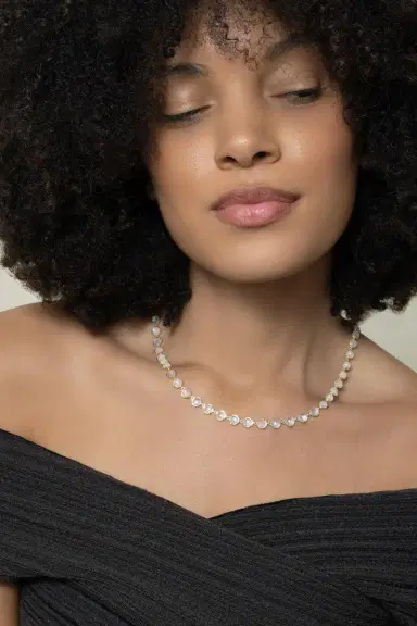 IRENE NEUWIRTH JEWELRY Rainbow Moonstone Classic Link Necklace | Thumbnail 2 IRENE NEUWIRTH JEWELRY Rainbow Moonstone Classic Link Necklace | Thumbnail 2