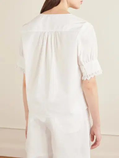 Frame Keepsake Popover Camp-collar Cotton Blouse | Thumbnail 4 Frame Keepsake Popover Camp-collar Cotton Blouse | Thumbnail 4